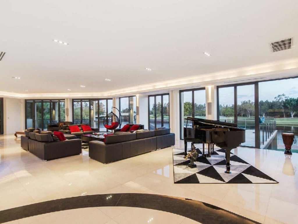 Large piano and living room built on the gold coast