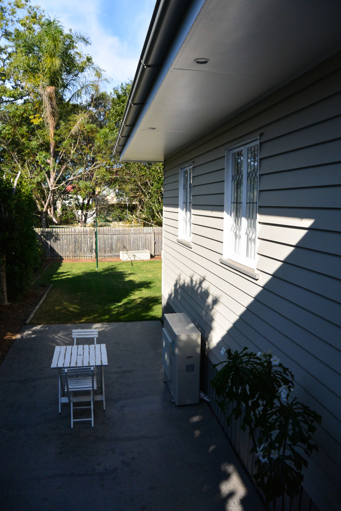 side of new extension in morningside home